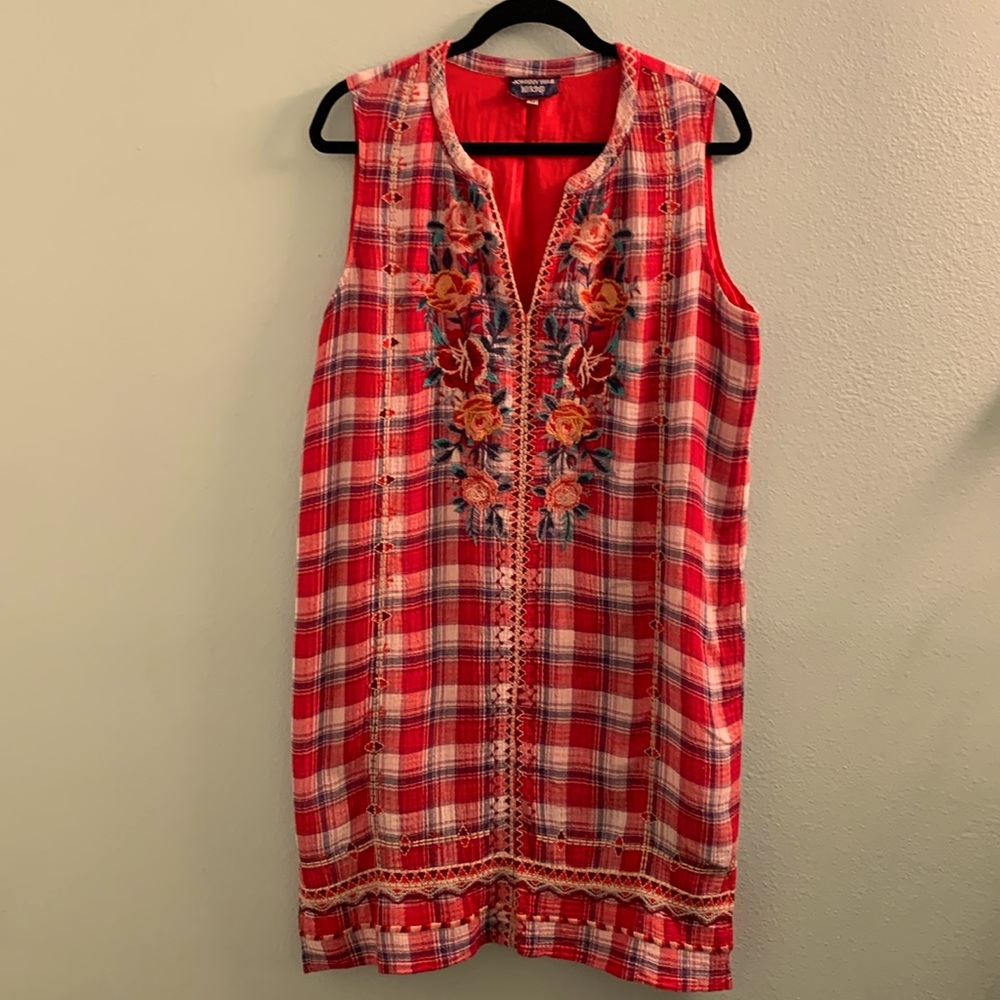 Johnny Was workshop- Nadia peasant tank dress